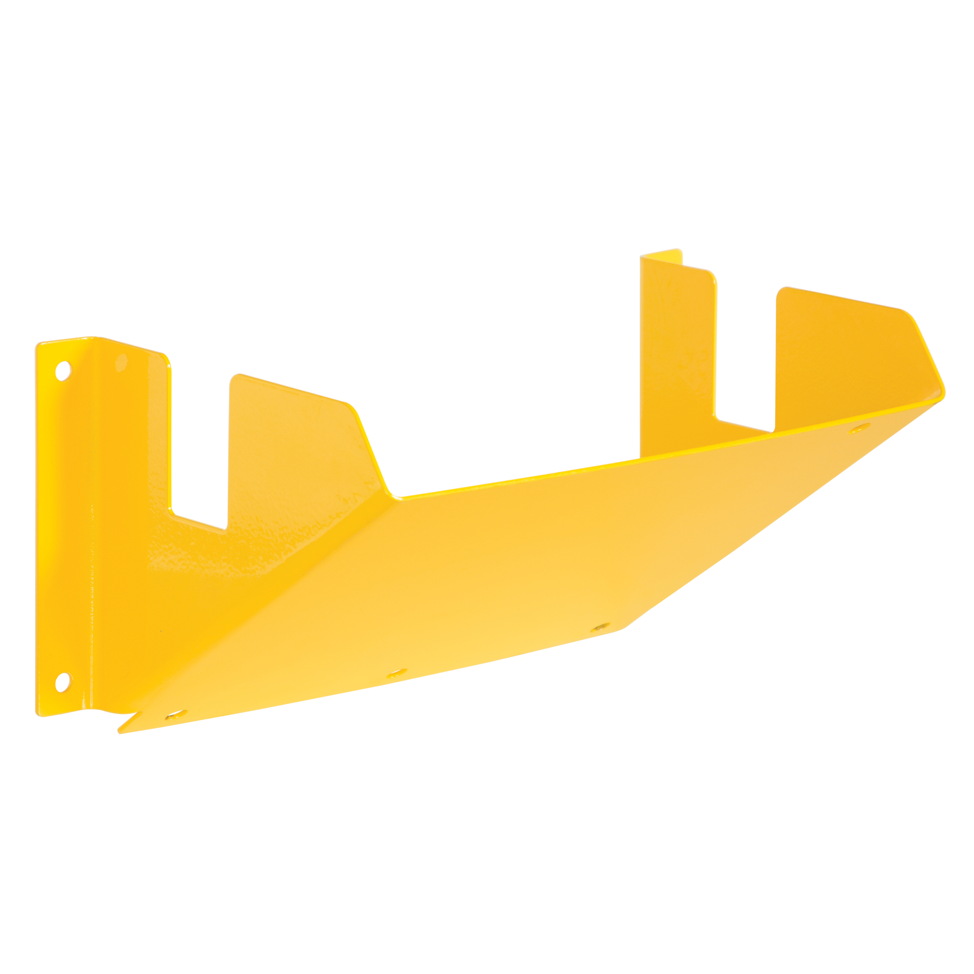 Vestil Wheel Chock Holder - Steel Construction, Yellow Powder Coat Finish, Model# WC-H
